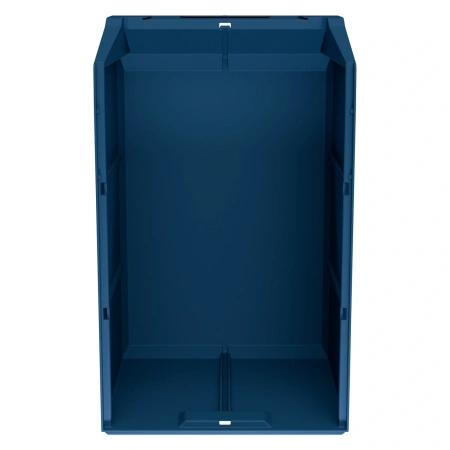 Складской лоток Logic Store 500х300х250 мм синий индиго с отверстиями для перегородок и наклейкой сбоку