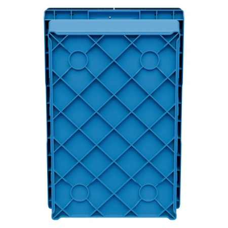 Вкладываемый контейнер INSTORE KVR-6422 600х400х245 мм голубой с усиленным дном и распашной крышкой