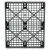 Пластиковый паллет 1200x1000x135 мм серый перфорированный на ножках с бортиком