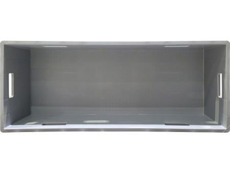 Ящик сплошной 1000×400×230 мм, объем 70 л., арт.: 817.01, серый, код: 09971