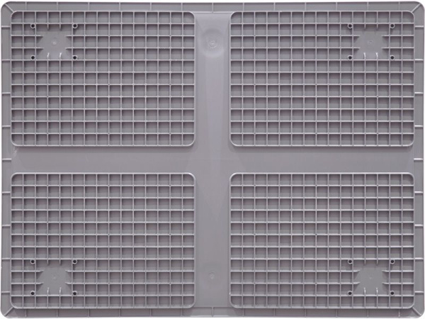 Ящик сплошной 800×600×230 мм, объем 105.6 л., арт.: SPK 8622, серый, код: 24293