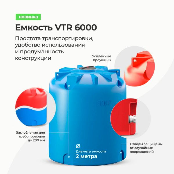 Емкость VTR 6000 белая