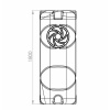 Ёмкость прямоугольная 700 литров вертикальная