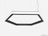 Шестиугольный светильник HEXAGON SIDE 4000K 288W